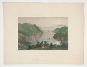 Ansicht von West Point (Hudson River), Illustration für Nathaniel Parker Willis von Robert Wallis