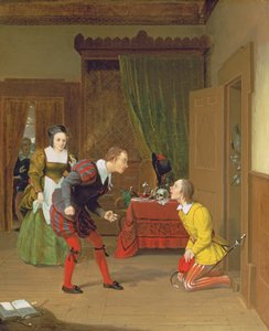 Dr. Caius, Simple und Dame Quickly, Szene aus Die lustigen Weiber von Windsor