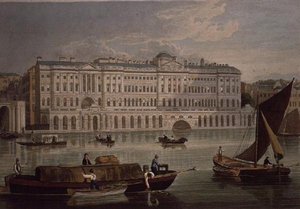 Ansicht von Somerset House, veröffentlicht 1821 von Colnaghi & Co.