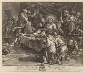 Tod der Jungfrau von Robert van Audenaerd after Carlo Maratta