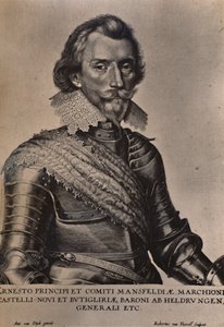 Graf Ernst von Mansfeld, deutscher General des Dreißigjährigen Krieges, 17. Jahrhundert 1894