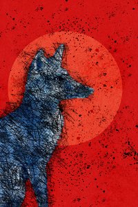 Blutmond-Fuchs, 2022 von Roberta Murray