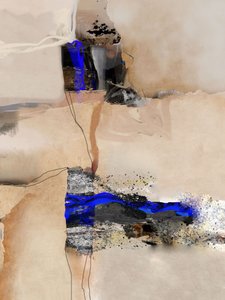 Lebendige blaue abstrakte Texturen von Roberto Moro