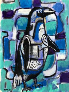 Gefrorener Pinguin, ca. 2020