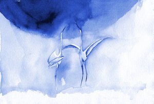 Anmutige blaue Vögel von RodMacIver