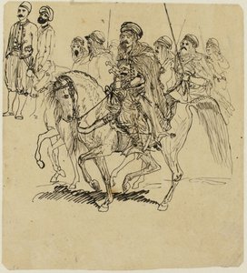 Arabische Reiter von Rodolphe Bresdin