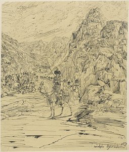 Schlacht in den Bergen von Rodolphe Bresdin