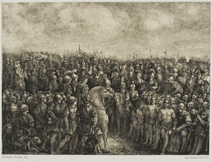 Caesar und seine Gefangenen von Rodolphe Bresdin
