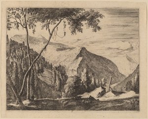 Felsige Landschaft mit Kreuz: pl.5