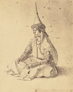 [Zeichnung einer sitzenden Türkin von Gentile Bellini] von Roger Fenton