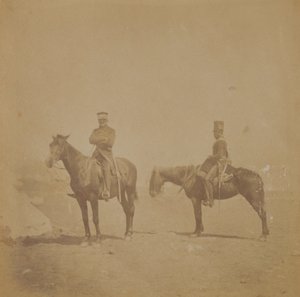General Sir John Pennefather und ein Ordonnanzoffizier, 1855 von Roger Fenton