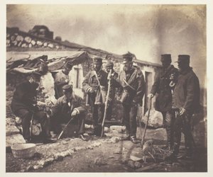 Oberstleutnant Shadforth und Offiziere des 57. Regiments von Roger Fenton
