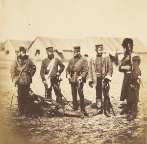 Lt. Col. Munro & Offiziere des 39. Regiments von Roger Fenton