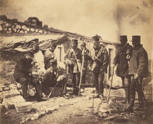 Lt. Col. Shadforth & Offiziere des 57. von Roger Fenton