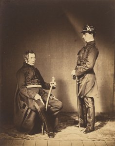 Generalleutnant Sir J. Burgoyne, G.C.B., und Leutnant Stopford, A.D.C. von Roger Fenton