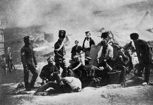 Die Küche des 8. Husarenregiments, Krimkrieg, 1855 von Roger Fenton
