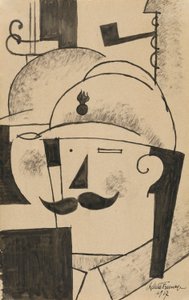 Zwei behelmte Infanteristen von Roger de La Fresnaye