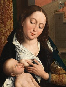 Detail von Lukas malt das Porträt der Jungfrau von Rogier van der (after) Weyden