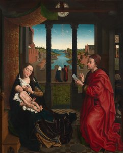 Der heilige Lukas zeichnet das Porträt der Jungfrau von Rogier van der (after) Weyden