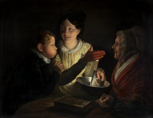 Die Kerze ausblasen