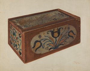 Pennsylvanisch-deutsche Kerzenbox
