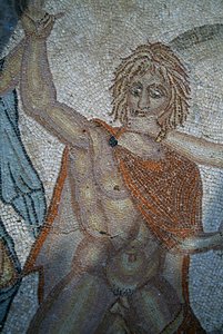 Entführung des Hylas durch Nymphen, Mosaik im Haus der Venus in der römischen Stadt Volubilis von Roman
