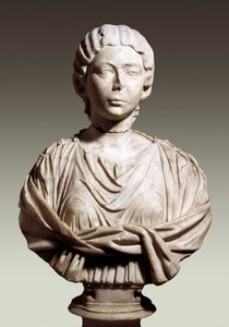 Annia Galeria Faustina, genannt Faustina die Jüngere (ca. 125/130 - 175), 2. Jahrhundert n. Chr. (Marmor) von Roman
