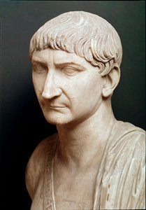 Büste des Kaisers Trajan (Detail)