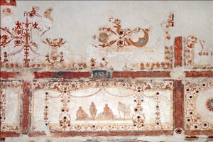 Detail der Dekoration in der Domus Aurea in Rom (Detail) von Roman