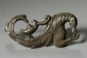 Fibula eines Hippokamp (Silber)