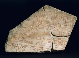 Fragment der Forma Urbis Severiana, 3. Jahrhundert von Roman