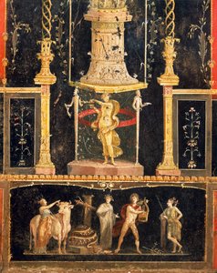 Fresko in der Halle des Amor im Haus der Vettii, Pompeji von Roman