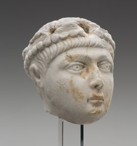 Kopf des Kaisers Honorius als Kind, spätes 4. Jahrhundert n. Chr.