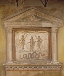 Hausaltar, aus der Casa dei Vetti (Haus der Vettii) von Roman