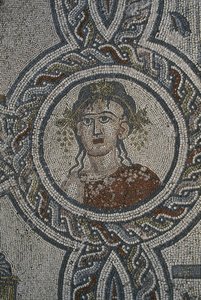Mosaik der vier Jahreszeiten, Haus des Dionysos (Detail)