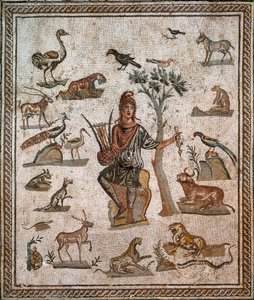 Orpheus umgeben von Tieren, 2. Jahrhundert