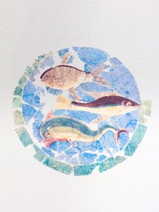 Polychrome Malerei gefunden im Haus des Chirurgen in Rimini von Roman