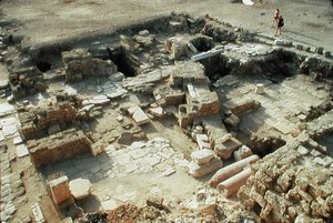 Überreste des römischen Hippodroms von Roman