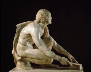 Römische Kunst: „Ein Schärfer, der seine Messer schärft“ von Roman
