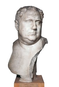 Römische Kunst: Büste des Vitellius (15-69) Römischer Kaiser, 2. Jahrhundert (Marmor)