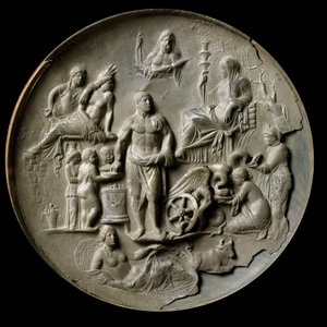 Silberne Patera von Aquileia mit einer Allegorie der Fruchtbarkeit von Roman