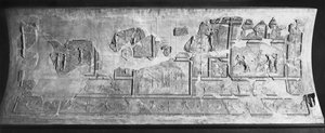 Stuckarbeiten aus dem Haus der Priesterin von Isis; aus den Gärten der Villa Farnesina von Roman
