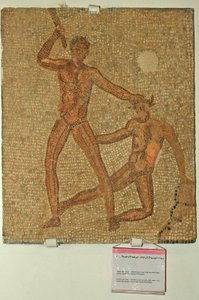 Theseus und der Minotaurus, aus dem Haus von Jacob Magnus (Mosaik) von Roman