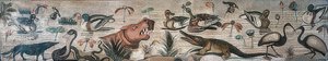 Tiere im Nil, aus dem Haus des Fauns (Casa del Fauno), Pompeji von Roman