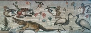Tiere im Nil, aus dem Haus des Fauns, Pompeji