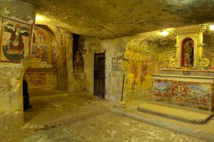 Ansicht der Katakomben der Heiligen Agatha in Rabat, Malta von Roman