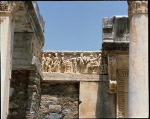 Ansicht des Tempels des Hadrian