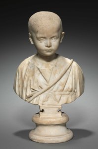 Porträtbüste eines Mädchens, ca. 250-275 von Roman Imperial Period