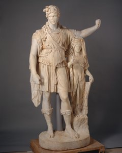 Statue des Dionysos, die sich auf eine weibliche Figur lehnt ("Hope Dionysos"), 27 v. Chr.-68 n. Chr. (Marmor) von Roman Imperial Period