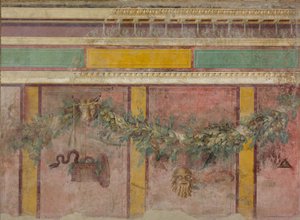 Wandmalerei aus der Exedra einer Villa in Boscoreale, ca. 50-40 v. Chr. von Roman Republican Period